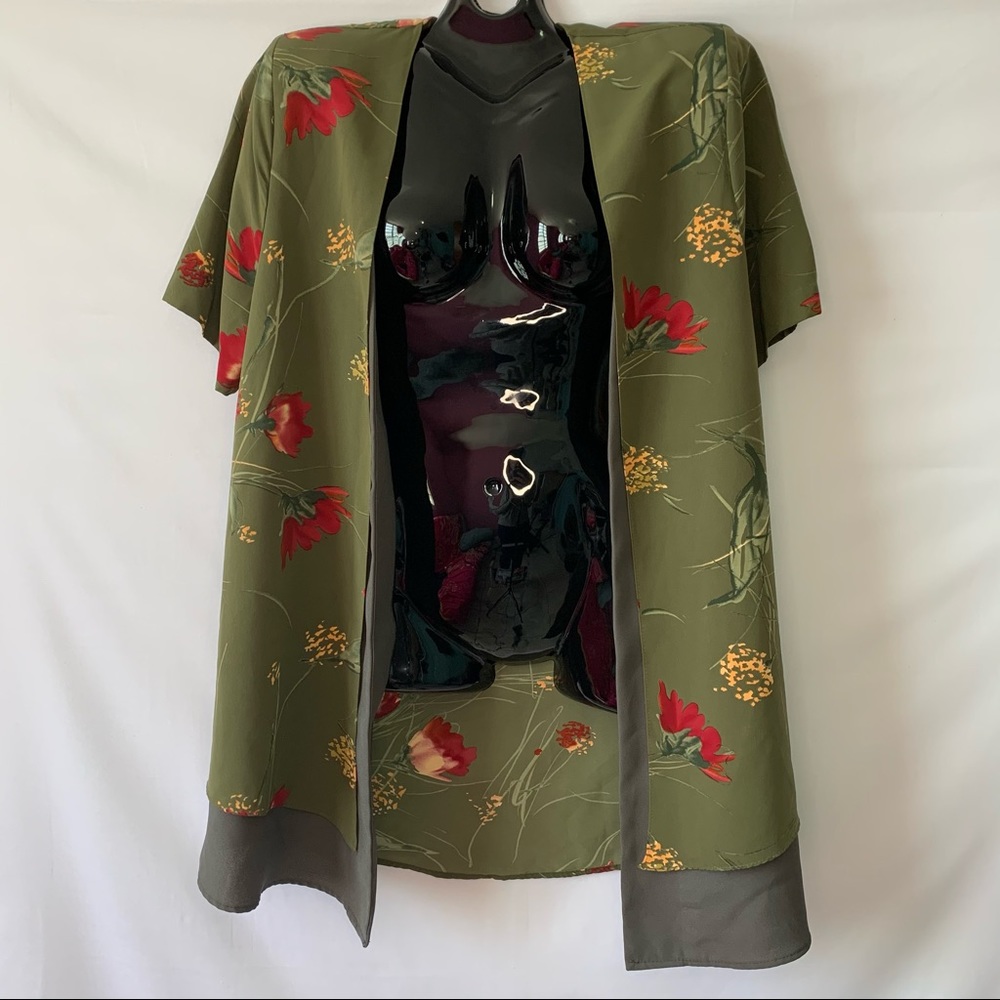 Padded Vintage Floral Cardigan